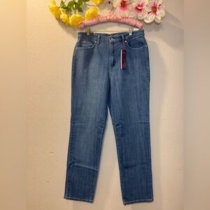 Gloria Vanderbilt Classic Medium Blue Straight-Leg Jeans